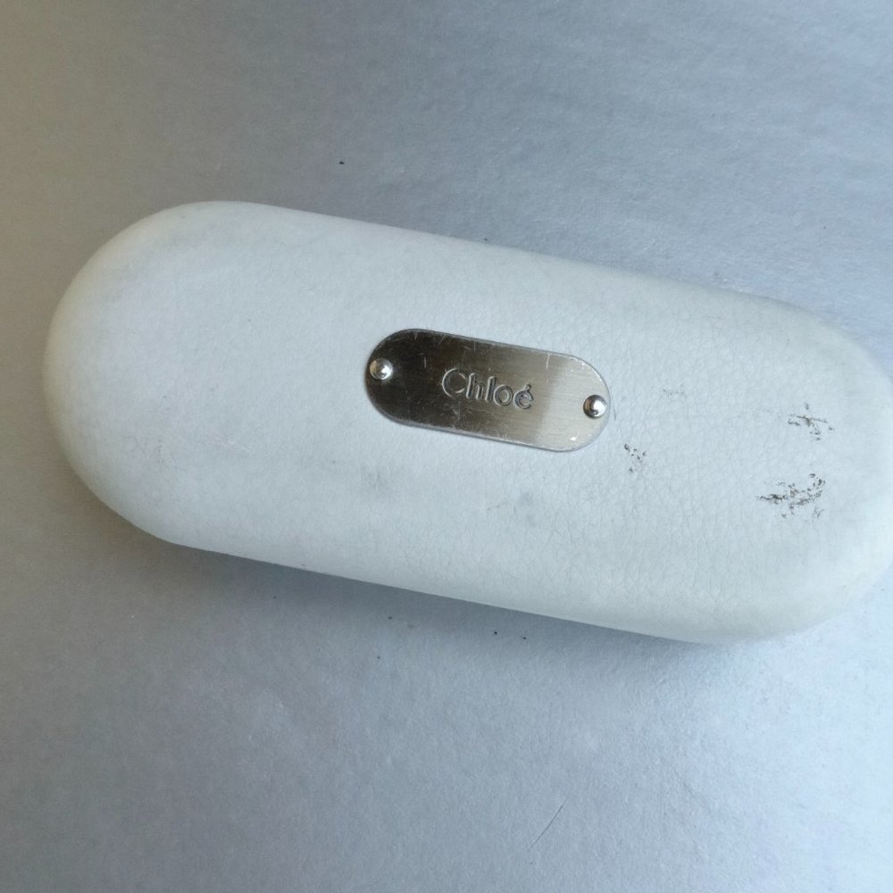 Empty Chloe Sunglasses White Hard Case Designer